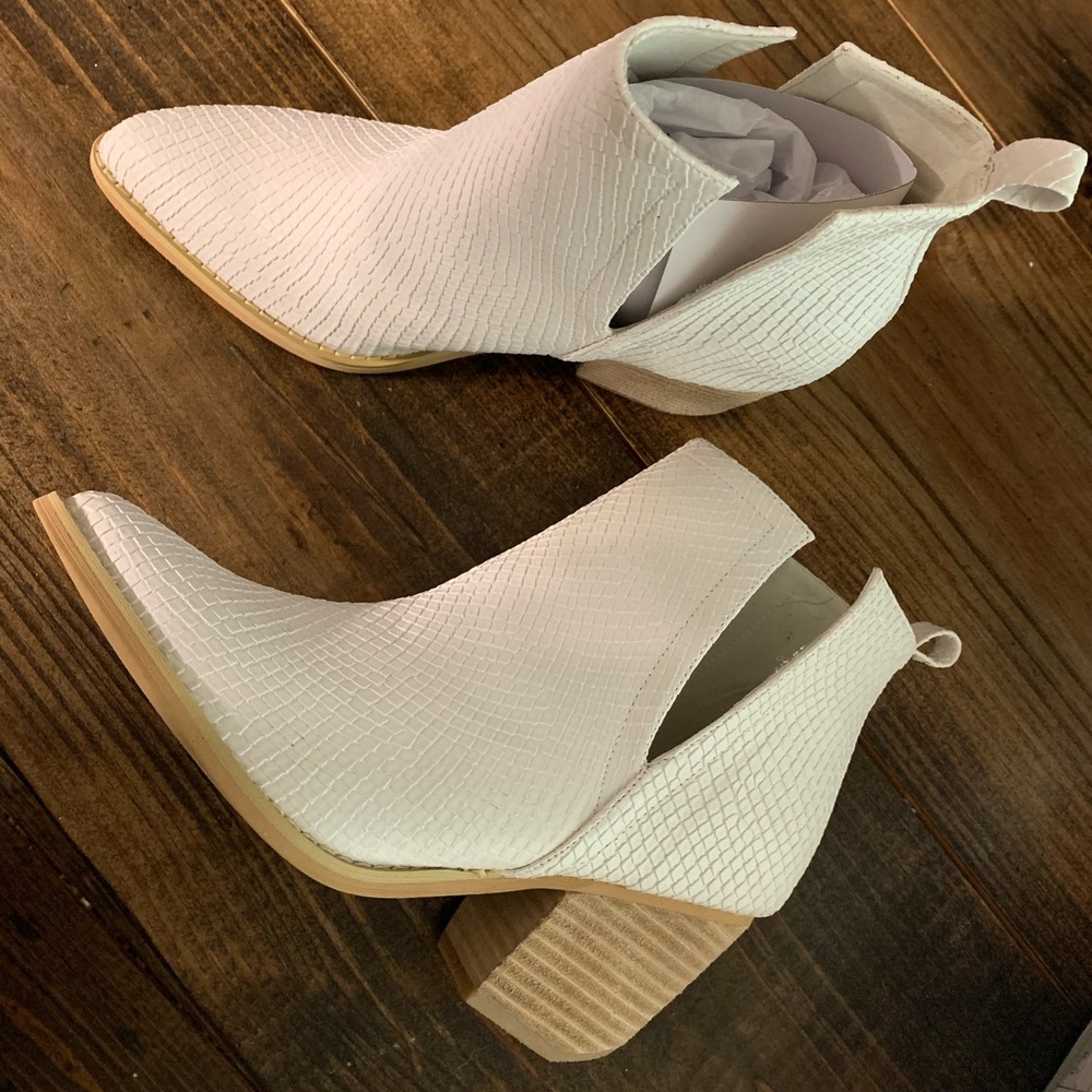 White booties